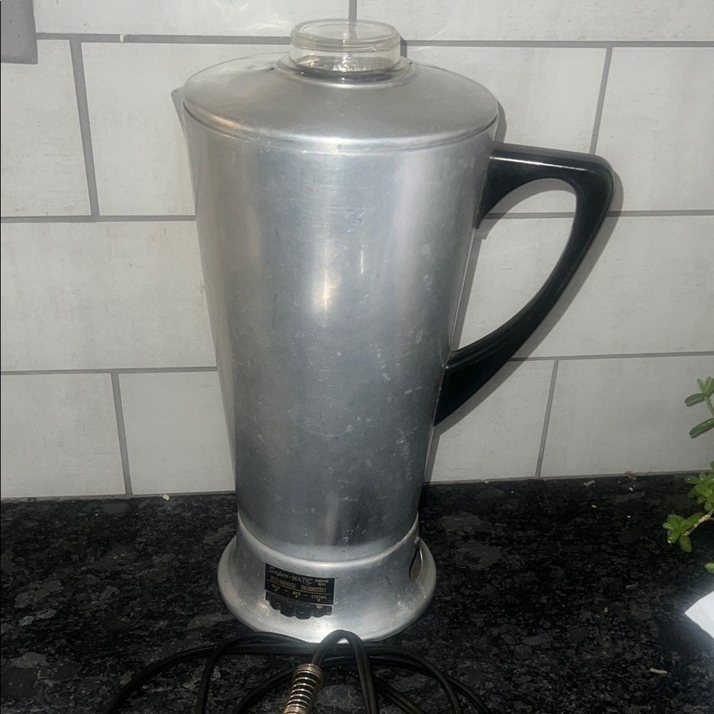 Westinghouse Super-Matic 12 tall coffee pot. This is a RARE FIND.